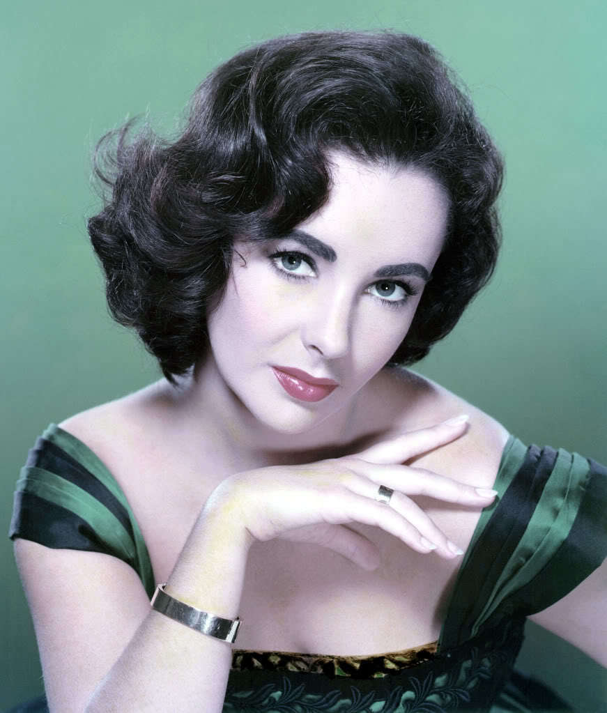 Elizabeth-Taylor-1950s-Green-gown
