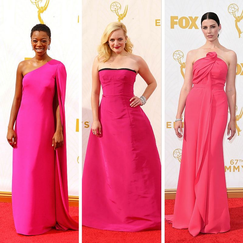 Samira Wiley, Elisabeth Moss en Oscar de la Renta y Jessica Pare